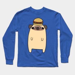 Standing Hamburger Pug Long Sleeve T-Shirt